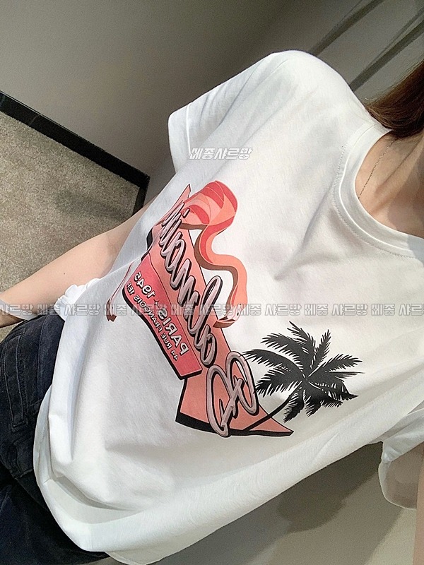 발망플라밍고프린트티셔츠20240623-203738-005발망플라밍고프린트티셔츠.JPG