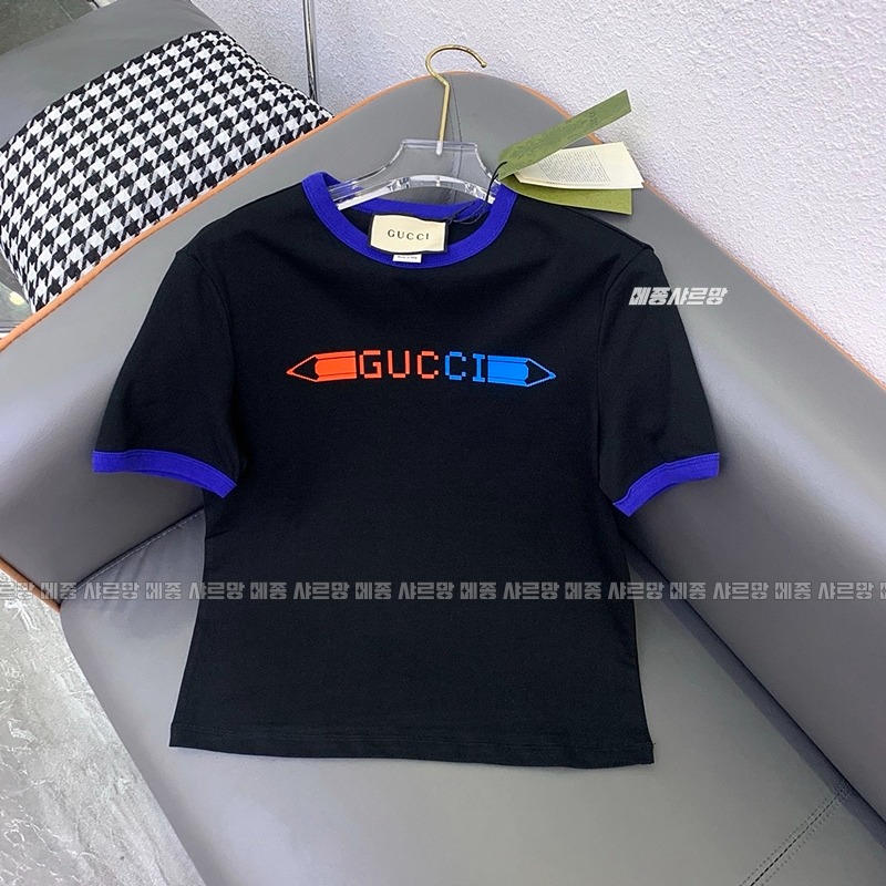 구찌프린트코튼저지티셔츠20240626-083851-015메종샤르망.JPG