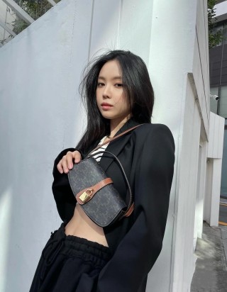 셀린느 부드러운 송아지 가죽 소재 Tabou 파우치 숄더 스트랩