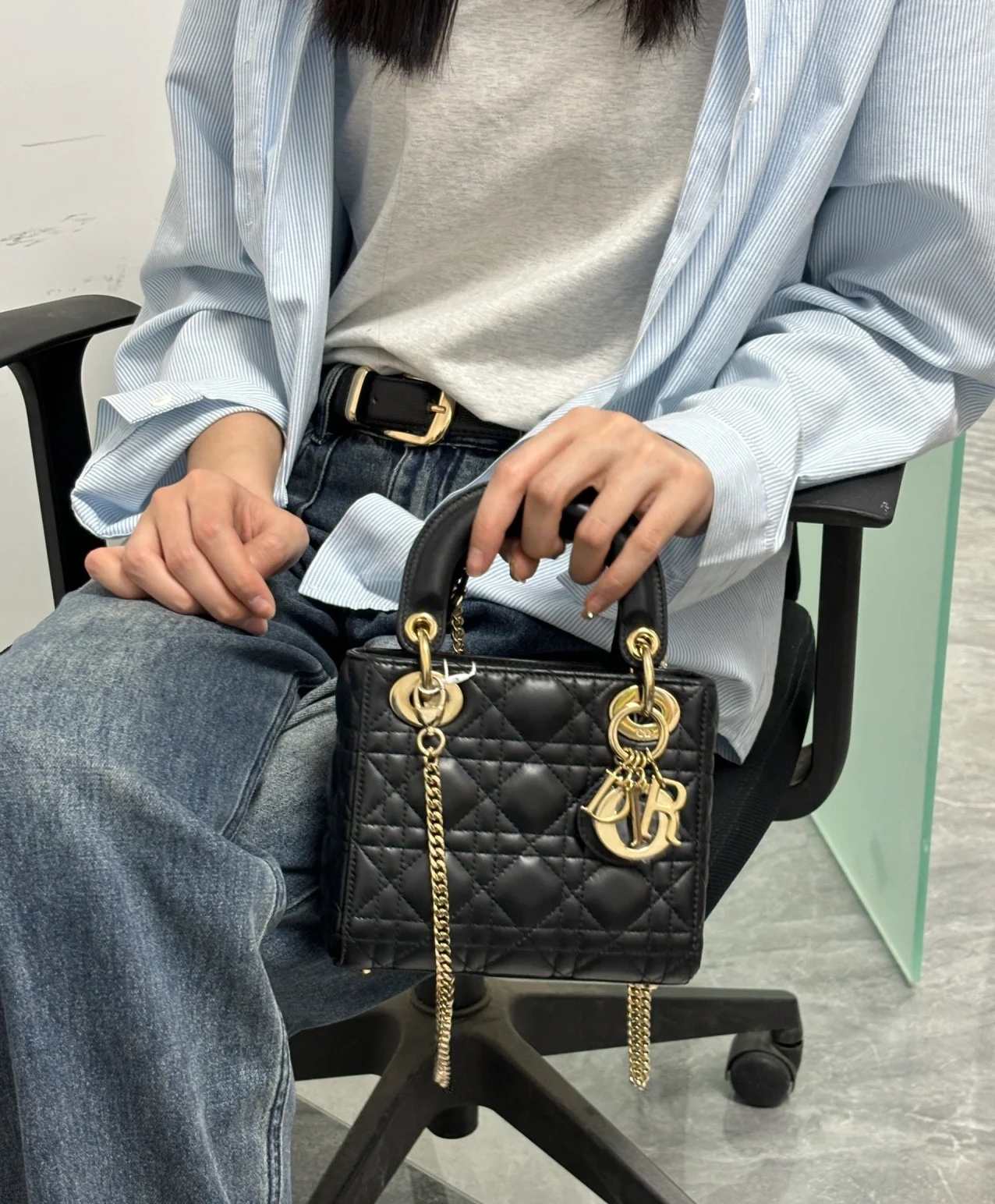 레이디 디올 미니 백