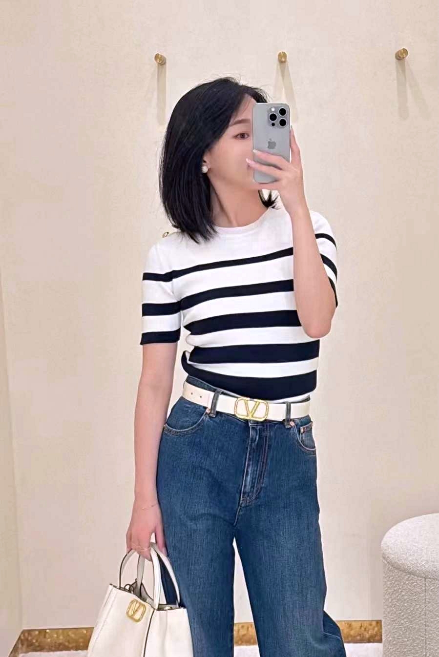 발렌티노 반팔 니트