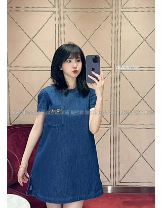 구찌 홀스빗 데님 드레스