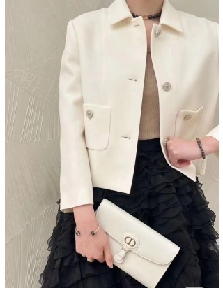 디올 바비 East West 체인 파우치