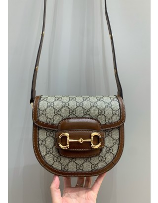 구찌 홀스빗 1955 라운드 미니백