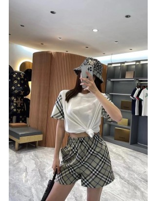 버버리 체크 쇼츠 명품 여름 반바지 남성 시원한