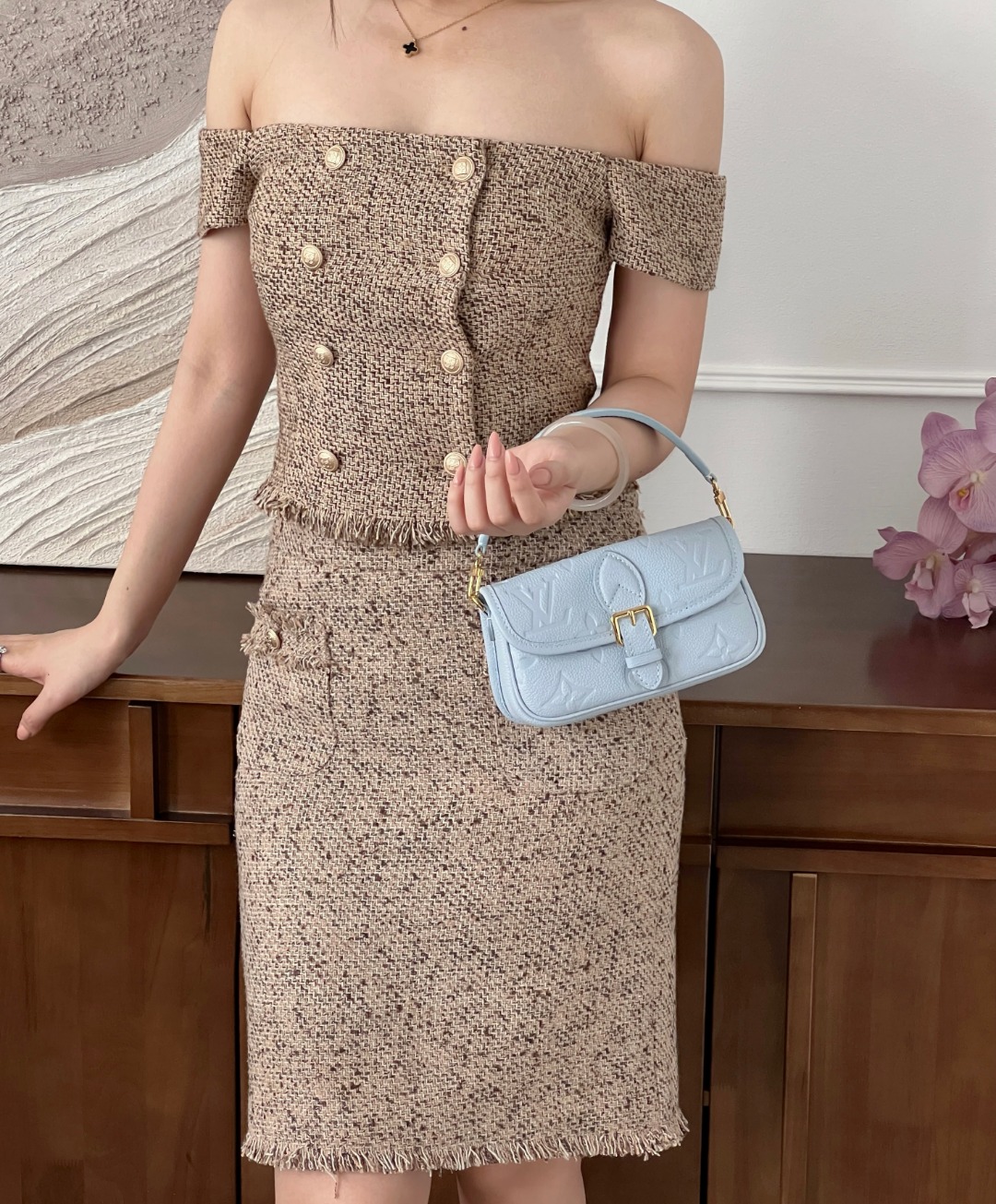 루이비통 나노 다이앤 블루 올랑프