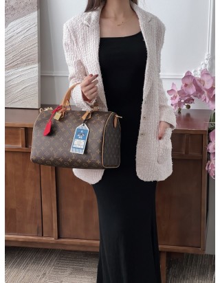 루이비통 스피디 소프트 30 크래프트 모노그램 레드