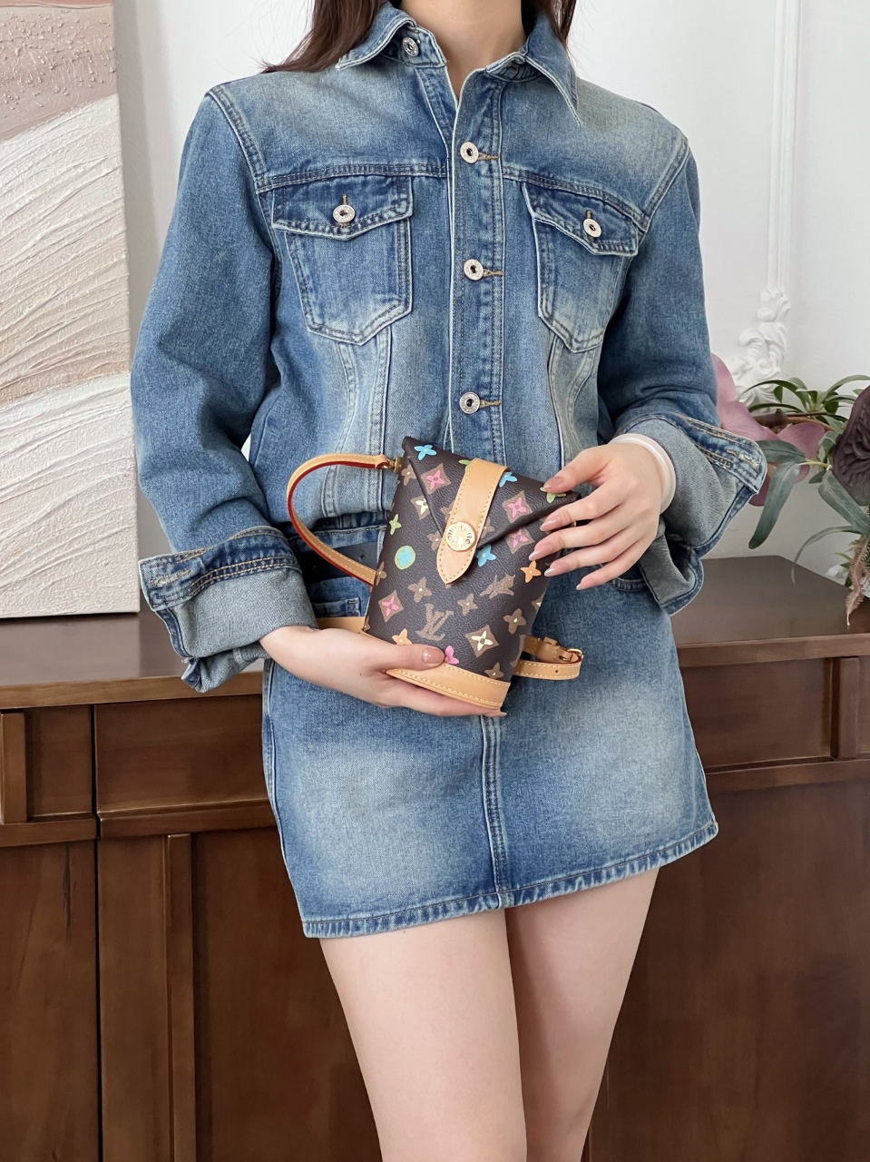 루이비통 엔벨로프 파우치 모노그램 초콜릿