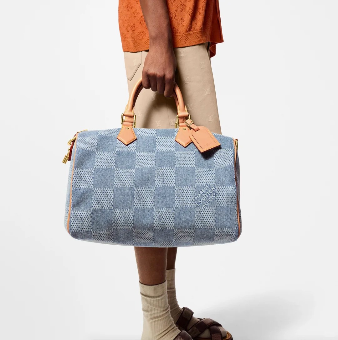 루이비통 스피드 40 반둘리에 다미에 데님 3D