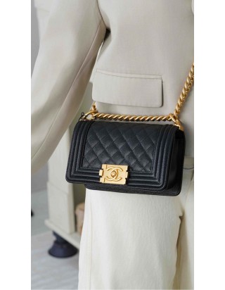 샤넬 르 보이 백 스몰 금장