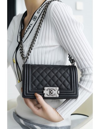 샤넬 르 보이 백 스몰 은장