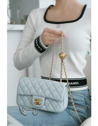 샤넬 23C 골드볼 미니 플랩백