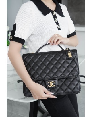 샤넬 22K 페이전트 스쿨 메모리 백팩