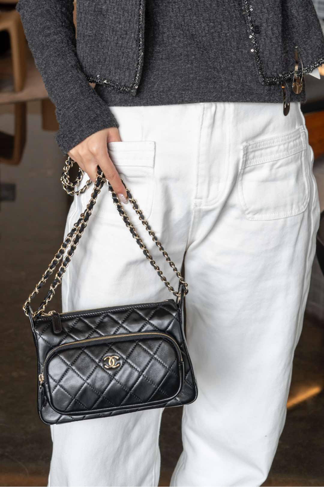 샤넬 25C 채인 크루즈 컬렉션 미니 백