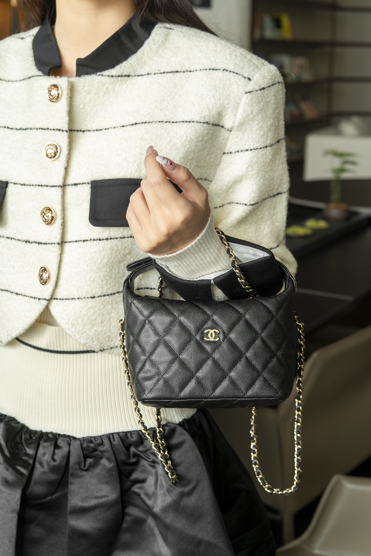 샤넬 미니 체인 호보 백