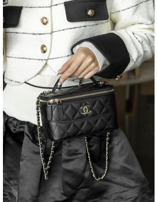 샤넬 25P 탑핸들 베니티 케이스