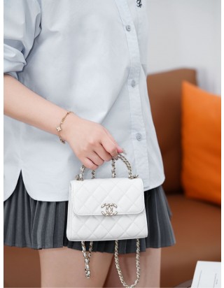 샤넬 25S 켈리 탑핸들 체인 크로스 백