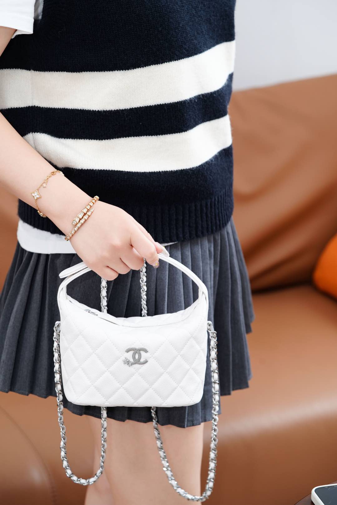 샤넬 미니 체인 호보 백