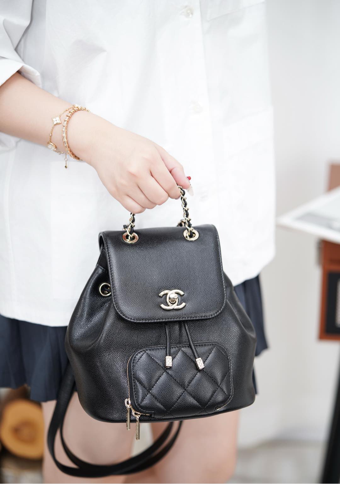 샤넬 25B 어피티 백팩 스몰