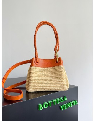 보테가 베네타 파라슈트 라피아 숄더 백