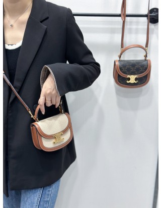 셀린느 베사체 미니 트리옹프 탑 핸들백