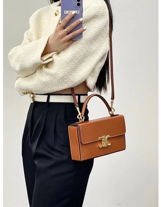 셀린느 박스 트리오페 탑 핸들백