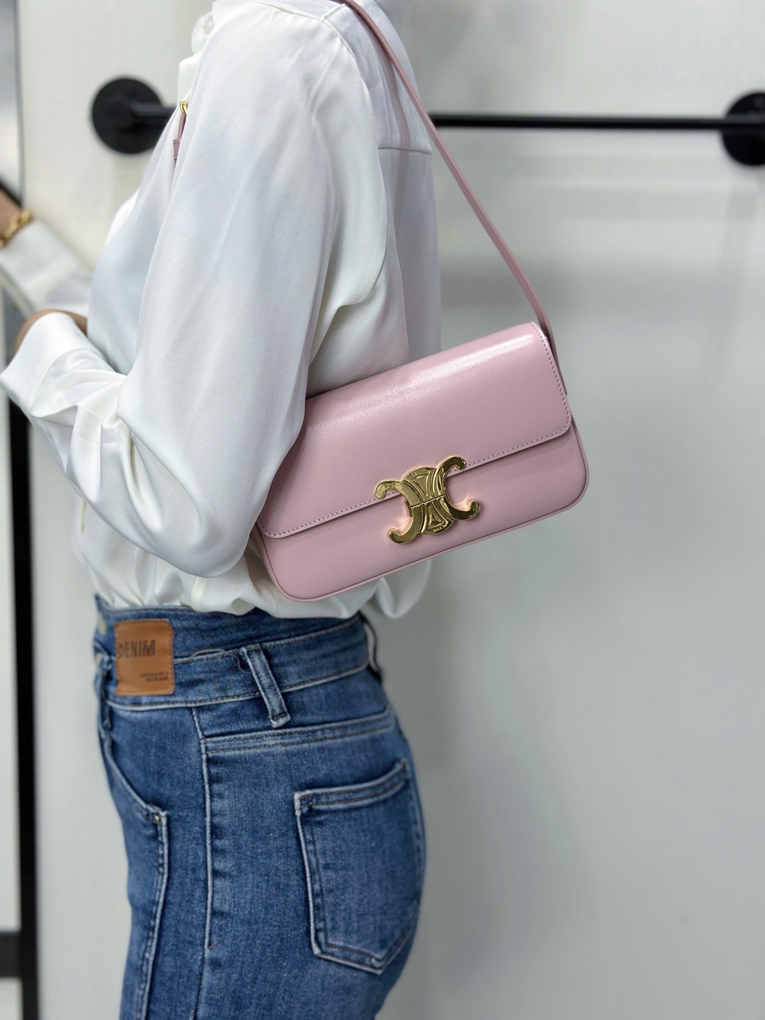 셀린느 트리오페 체인 숄더백