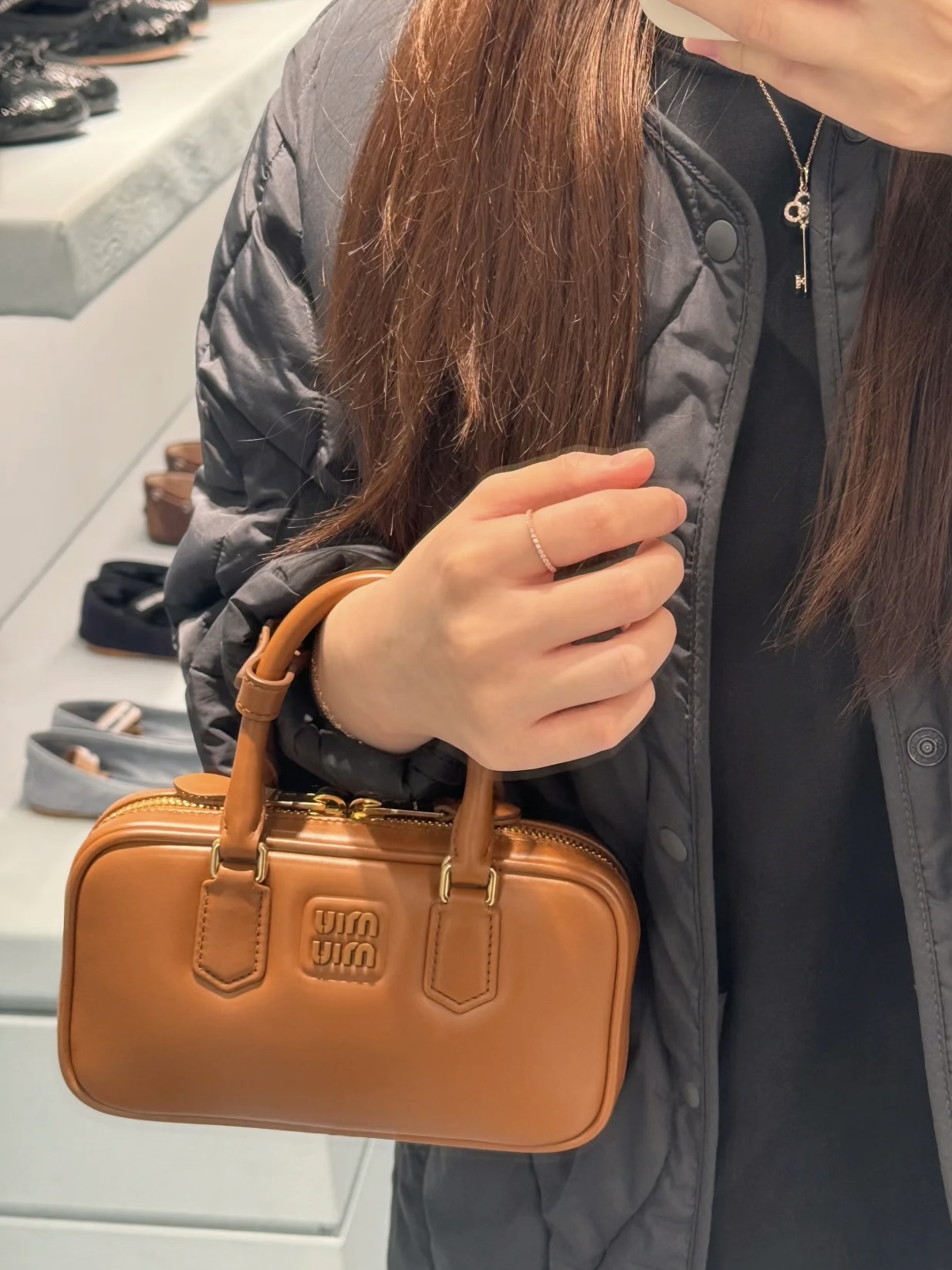 미우미우 아르카디 백 미니