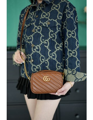 구찌 GG 마몽 마틀라세 숄더백