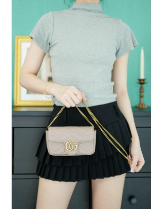 구찌 마몽 마틀라쎄 미니 체인 숄더백