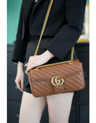 구찌 마몽 마틀라쎄 미디움 숄더백