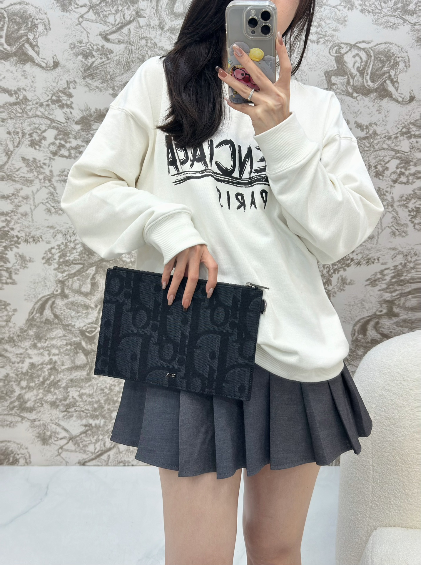 디올 옴므 A5 파우치