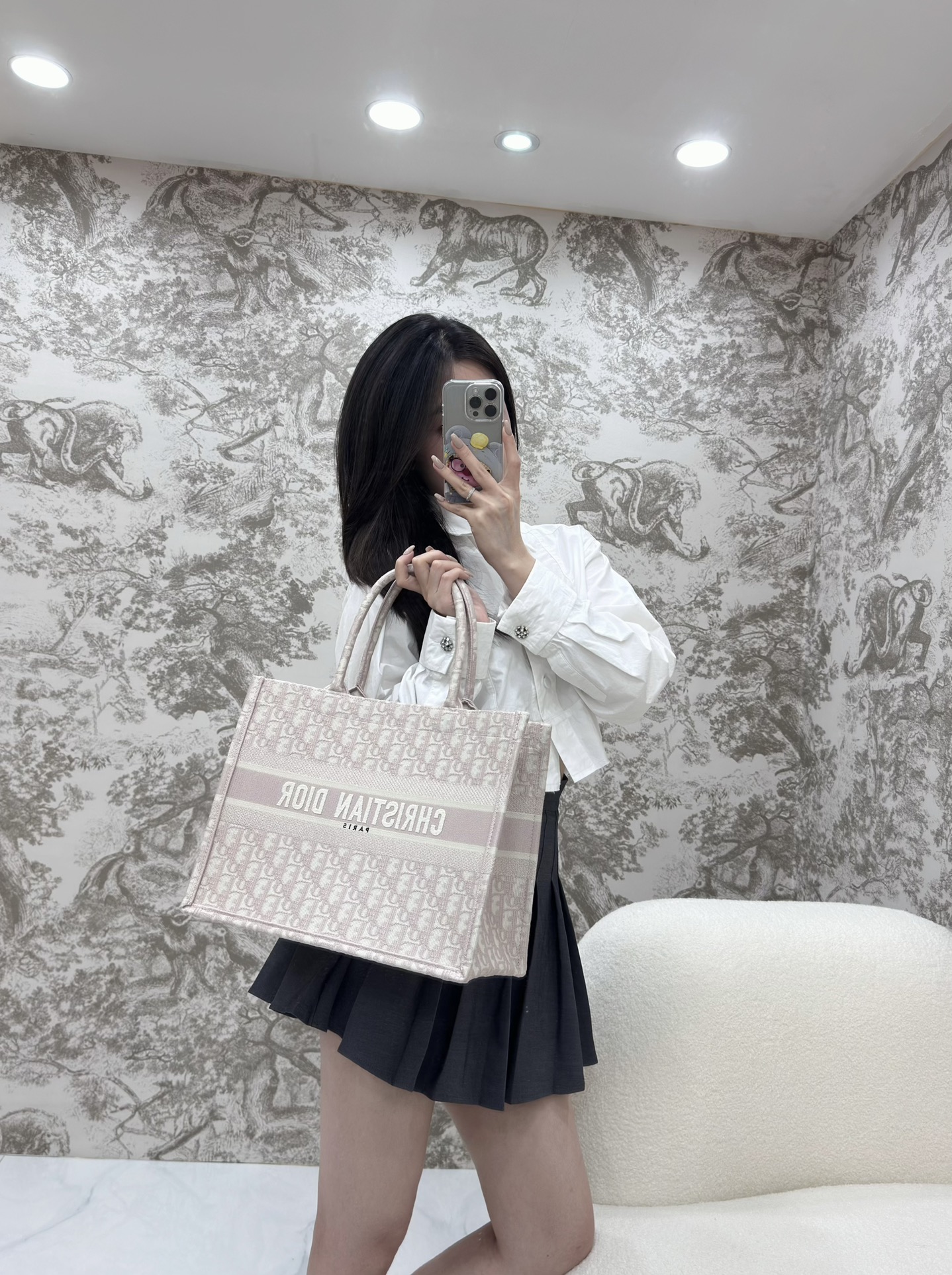 디올 북 토트 백 미디움