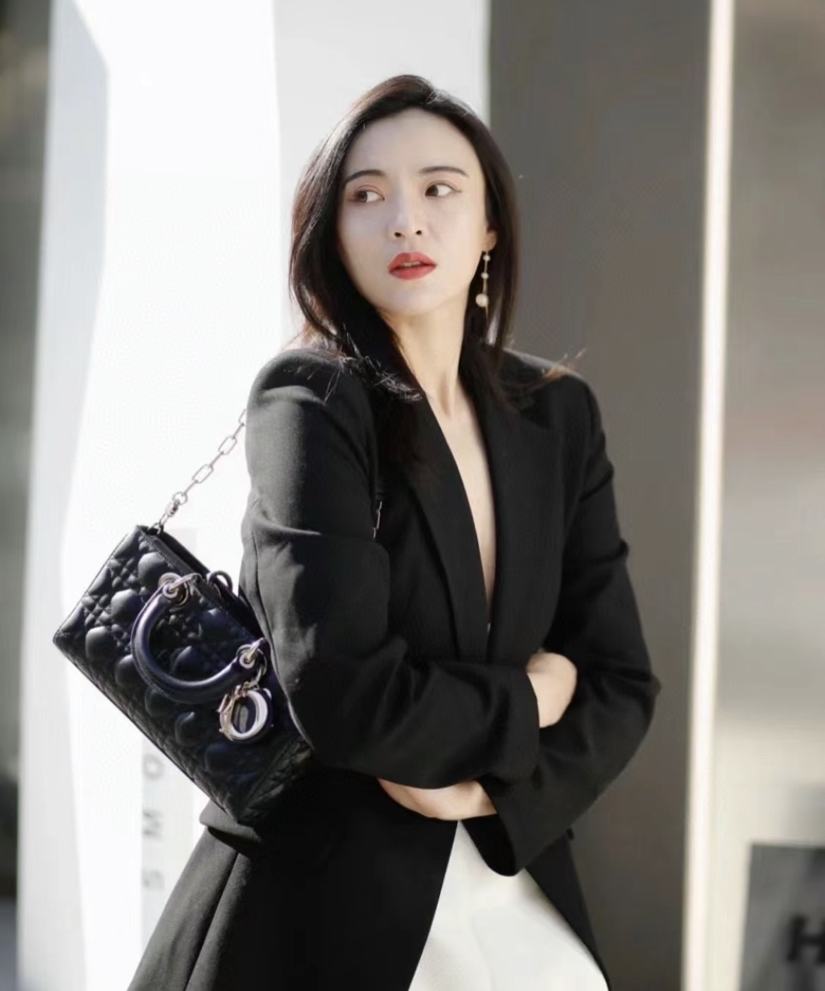 디올 레이디 디 조이 미디움 백