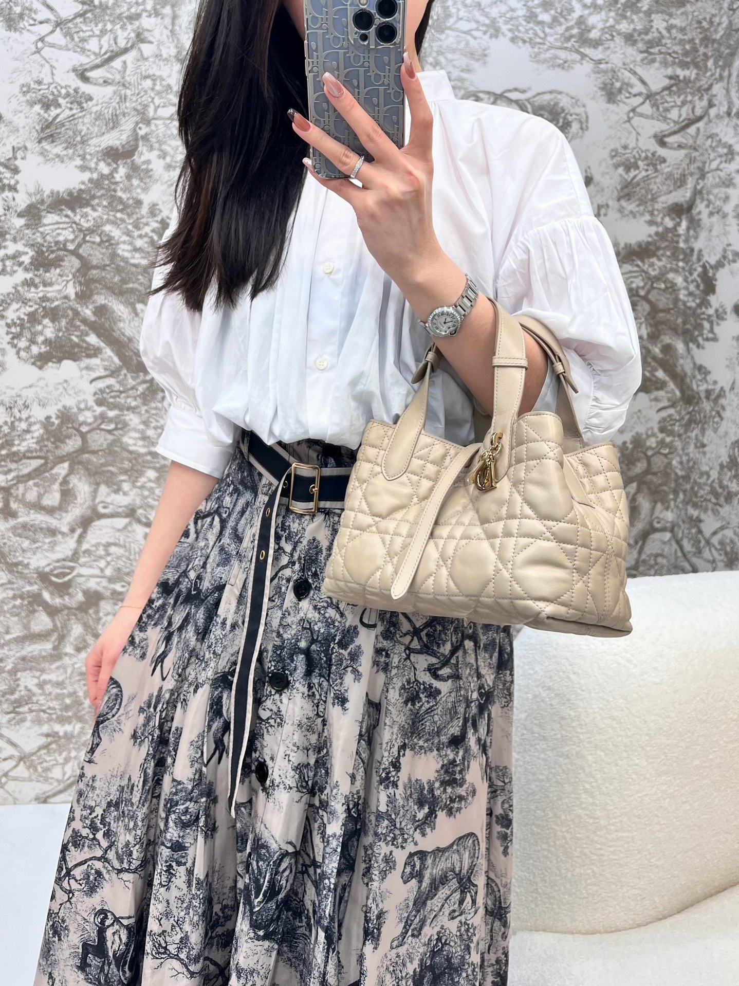 디올 뚜주흐 토트백 스몰