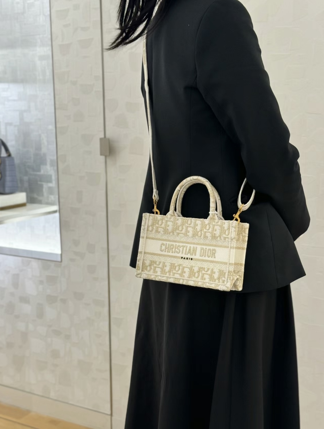 디올 북 토트백 미니