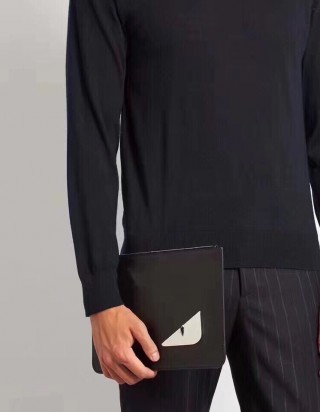 펜디 백 버그 몬스터 레더 클러치 백