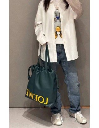 로에베 플라멩코 로고 토트백