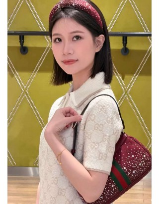 구찌 오피디아 크리스탈 스몰 숄더 백